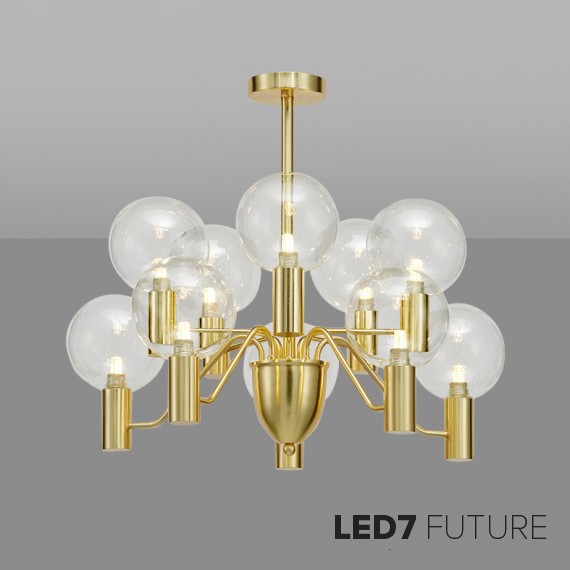 Loft Industry Modern - Moon Chandelier